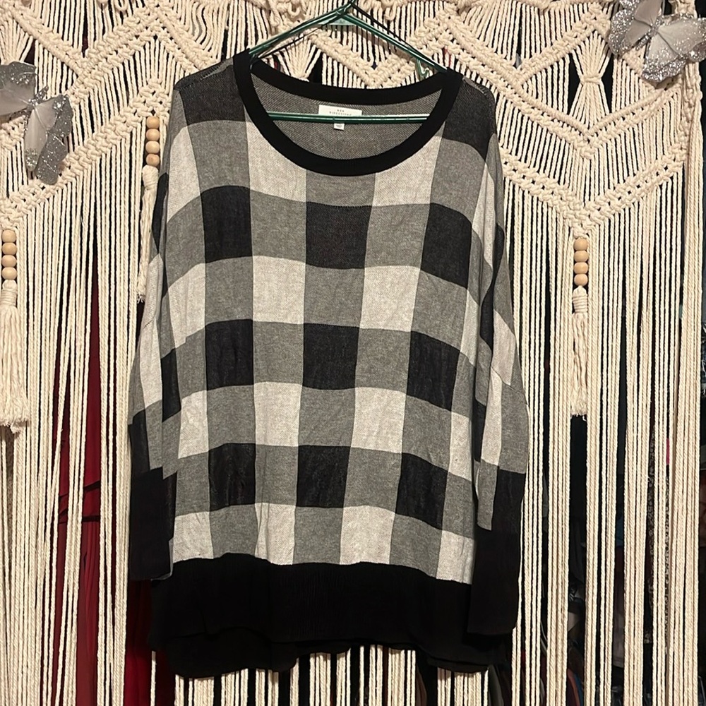 New Directions Buffalo plaid tunic XL